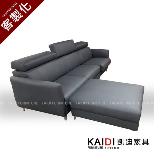 貓抓沙發｜K44-310-4 多功能貓抓皮獨立筒L型沙發/多尺寸｜凱迪家具