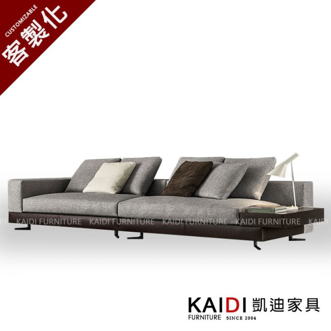 布沙發｜K58-0913設計師御用款-超纖亞麻平織布12.6尺布沙發｜凱迪家具