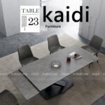 北歐伸縮餐桌｜K34-06-2 約瑟夫義式輕奢簡約風岩板伸縮拉合餐桌/140~200｜凱迪家具