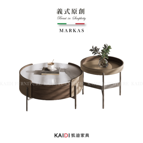 K09-02-39馬卡斯義式岩板茶几組