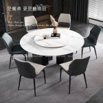 陶岩板專家｜K26-ND6103 埃夫伯里義式輕奢直徑135公分不鏽鋼腳岩板圓桌｜凱迪台中家具